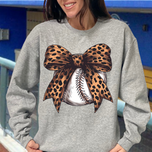 Load image into Gallery viewer, Baseball Leopard Bow
