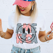 Load image into Gallery viewer, America Happy Face Leopard &amp; Stripes
