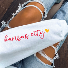 Load image into Gallery viewer, Sequin (Faux) Chiefs With Sleeve Design
